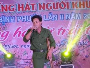 Huyện Lộc Ninh đạt giải ba toàn đoàn tại Hội thi Tiếng hát người khuyết tật tỉnh Bình Phước lần thứ II năm 2015