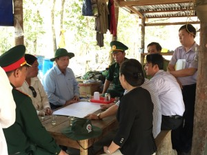 Chủ tịch Ủy ban nhân dân tỉnh Nguyễn Văn Trăm kiểm tra thực tế hiện trường chuẩn bị Lễ kỷ niệm 41 năm Ngày Giải phóng tỉnh Bình Phước; công bố Quyết định và đón nhận Bằng xếp hạng Di tích q