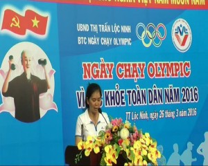 Huyện lộc Ninh tổ chức Ngày chạy Olympic vì sức khoẻ toàn dân năm 2016