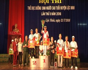 Hội thi thể dục dưỡng sinh người cao tuổi huyện Lộc Ninh lần thứ II năm 2016