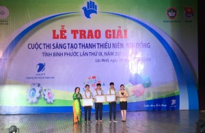 Trao giải cuộc thi sáng tạo Thanh thiếu niên, nhi đồng tỉnh Bình Phước lần thứ 9