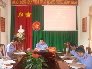 Viện KSND huyện Lộc Ninh tổ chức Hội nghị triển khai kế hoạch công tác kiểm sát năm 2017