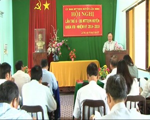 UBMTTQVN huyện Lộc Ninh tổ chức hội nghị lần thứ 8 khoá VIII (nhiệm kỳ 2014 – 2019).