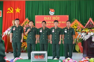 Đại hội Chi đoàn Đồn biên phòng Cửa khẩu Quốc tế Hoa Lư, nhiệm kỳ 2017-2019