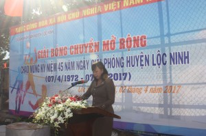 Giải bóng chuyền mở rộng huyện Lộc Ninh năm 2017