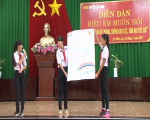 Huyện Lộc Ninh tổ chức diễn đàn “Điều em muốn nói”